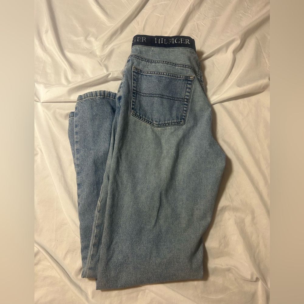 Vintage Tommy Hilfiger Logo Waist Vintage 90s Boyfriend Jeans Women’s 12